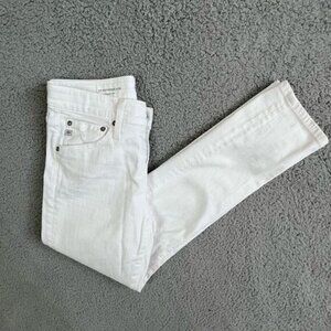 ADRIANO GOLDSCHMIED WOMENS SKINNY PANTS SIZE 25R WHITE